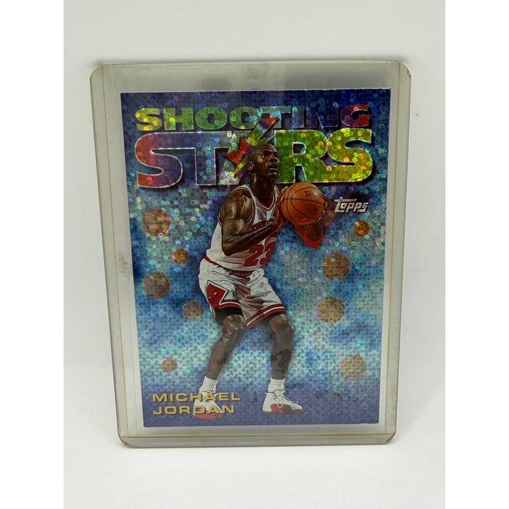 1997 Topps Michael Jordan Shooting Stars Seasons Best 6 Chicago Bulls Card NBA